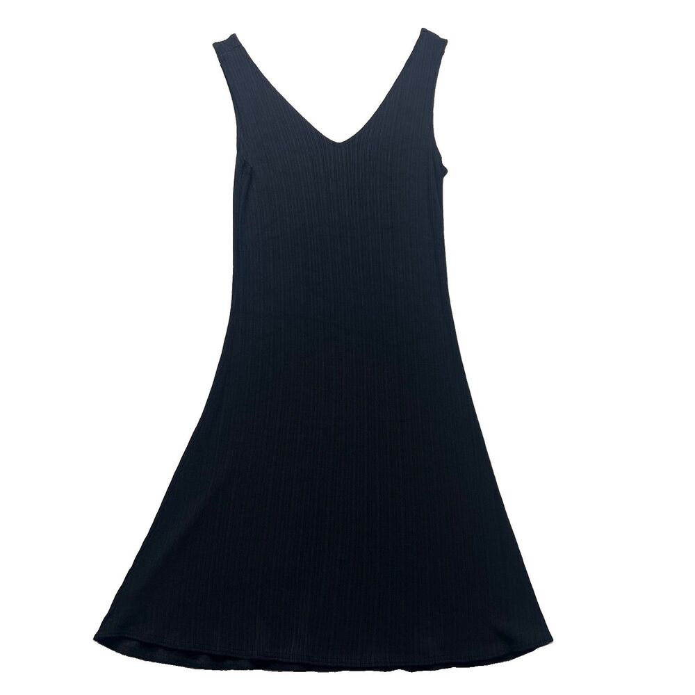 VTG GAP Midi Tank Dress Fit Flare Women S Y2K Minimalist Rayon Lycra EUC